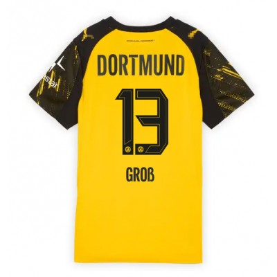 Ženski Nogometni dresi Borussia Dortmund Pascal Gross #13 Domači 2025-26 Kratek Rokav Ženski Nogometni dresi Borussia Dortmund Pascal Gross #13 Domači 2025-26 Kratek Rokav